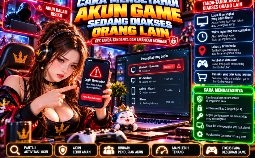 Cara Mengetahui Akun Game Sedang Diakses Orang Lain